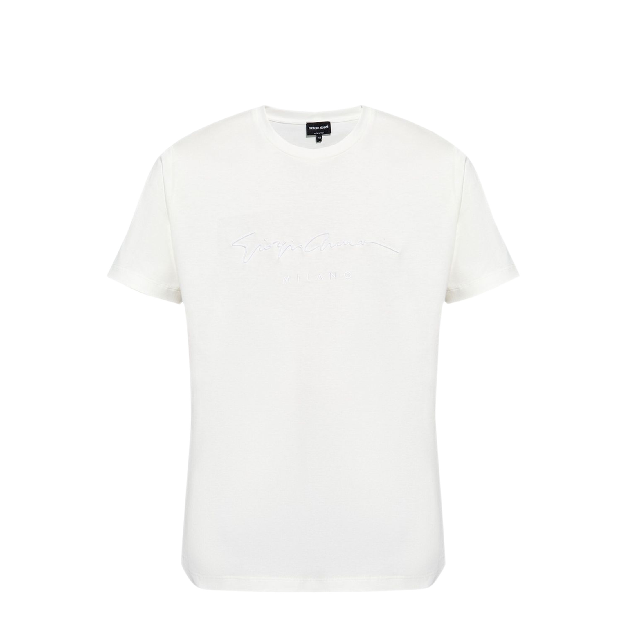 MAYFEYR - GIORGIO ARMANI - Pure Cotton Interlock Signature Logo T Shirt - 6GSM90SJRQZU0006
