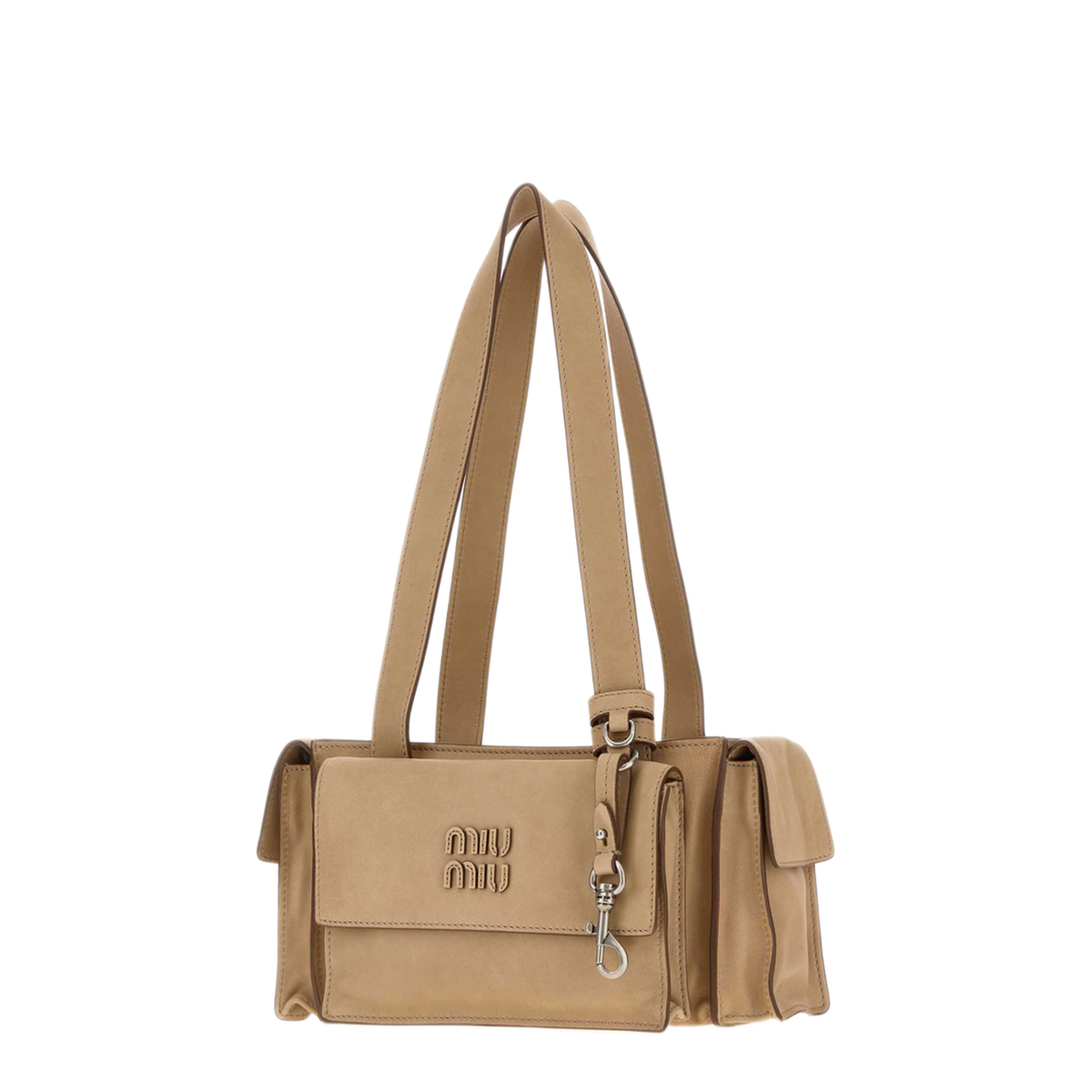 MAYFEYR - Miu Miu - Beige Nappa Leather Shoulder Bag - 5BG3412G7QF0036