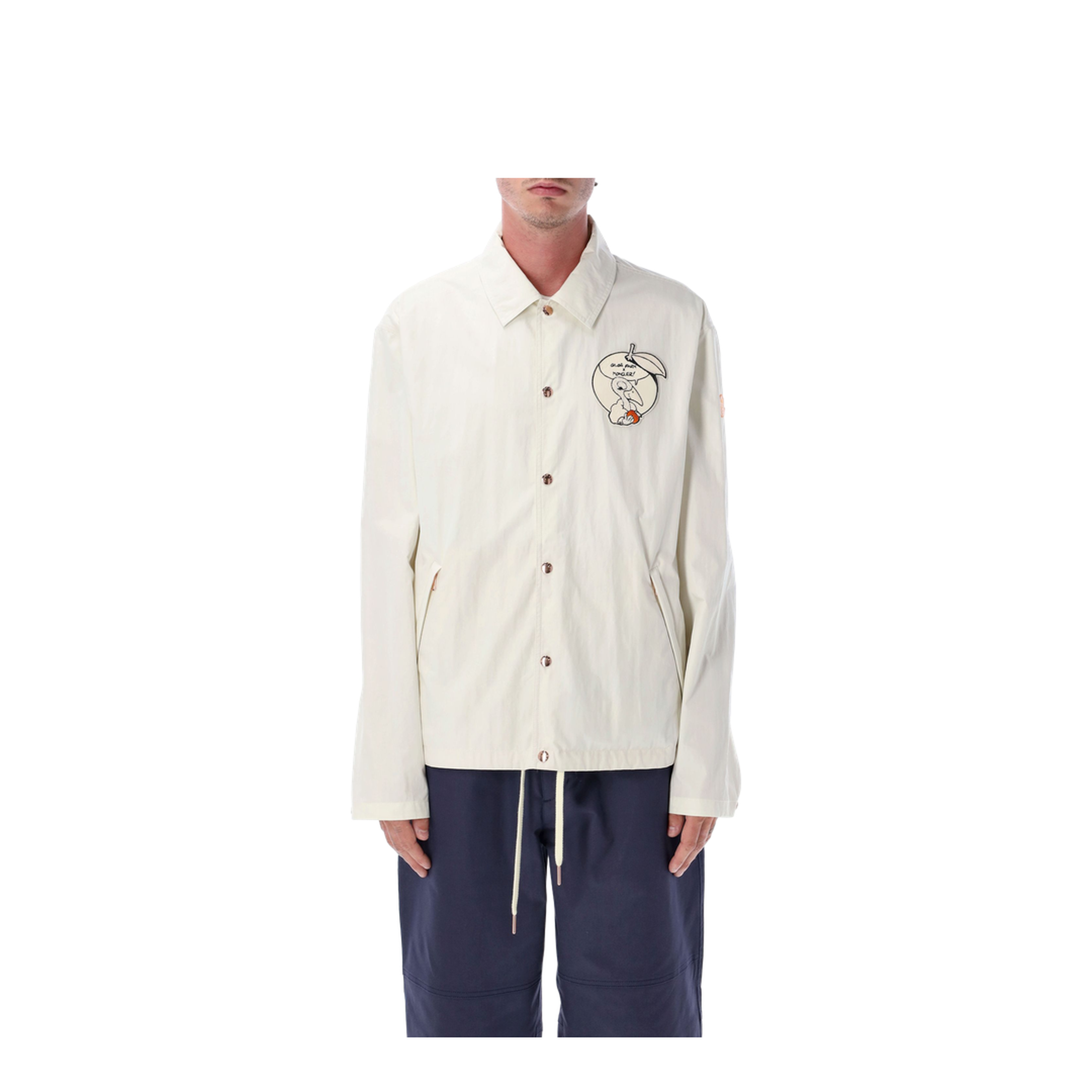 White Satsuma Shacket in Canvas and Nylon