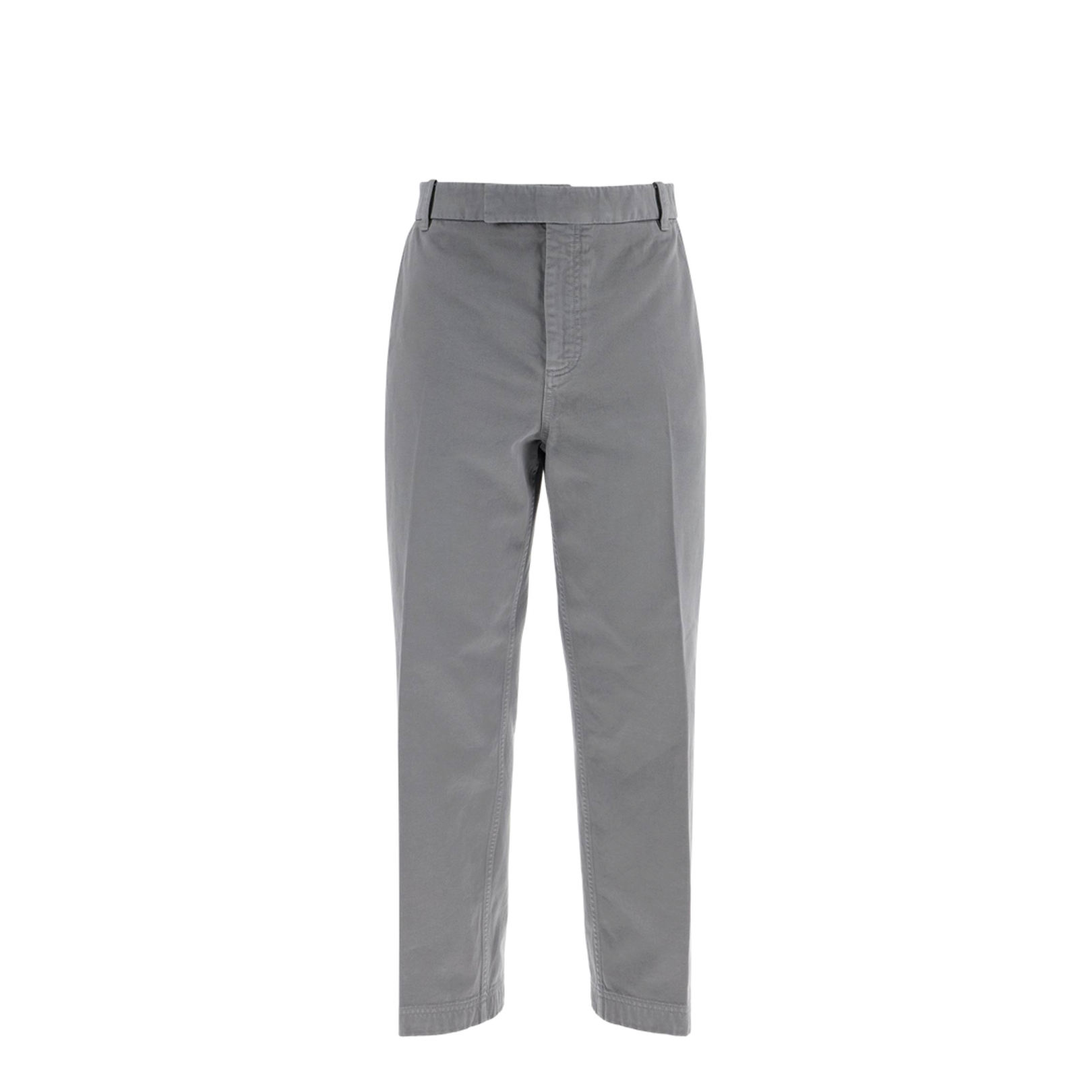Grey Cotton Chino Pants