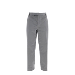 Grey Cotton Chino Pants