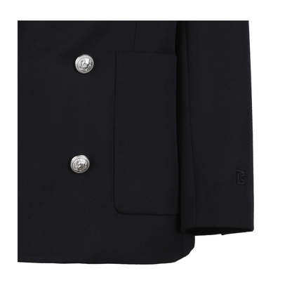 Black Virgin Wool Blazer