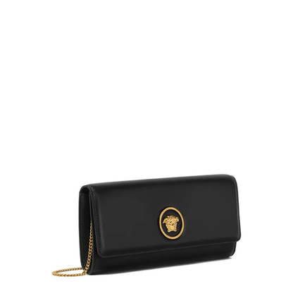 Medusa-Plaque Calfskin Shoulder Bag