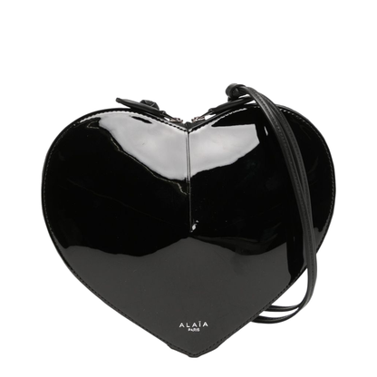 Le Cœur Calfskin Crossbody Bag - Black