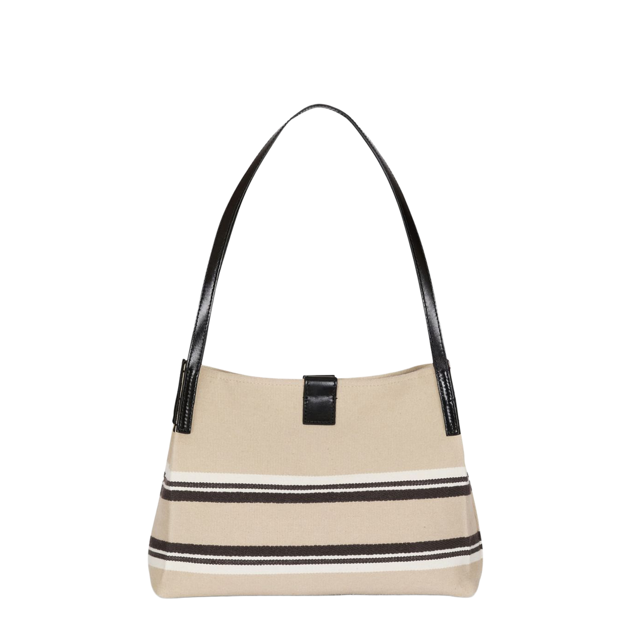 Release Small Canvas Leather Tote - Natural/Cream