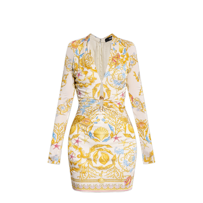 Dress with Underwater Barocco Print