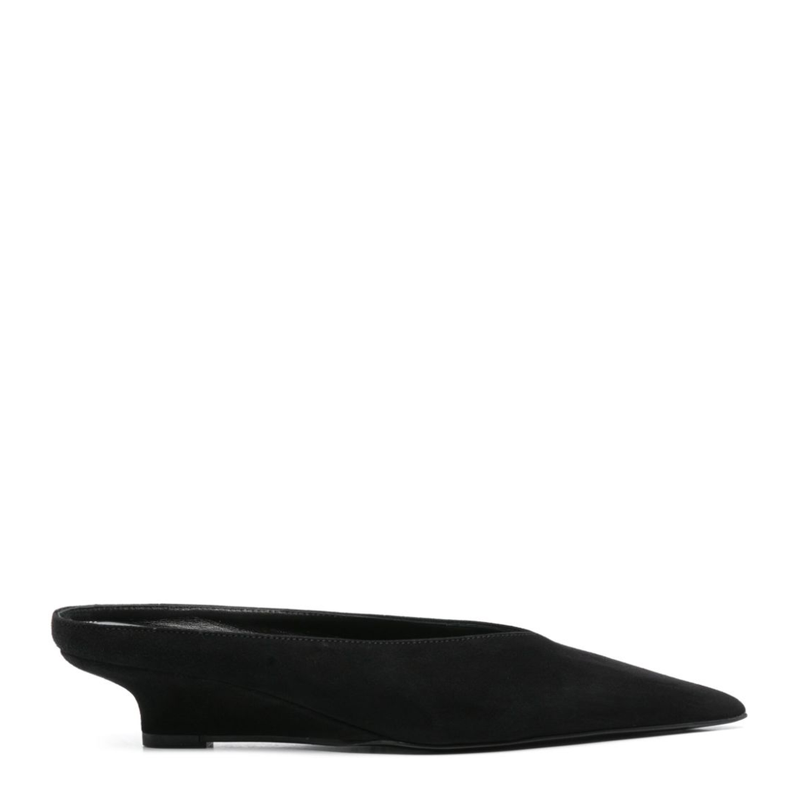 Black Low Wedge Heel Sandals