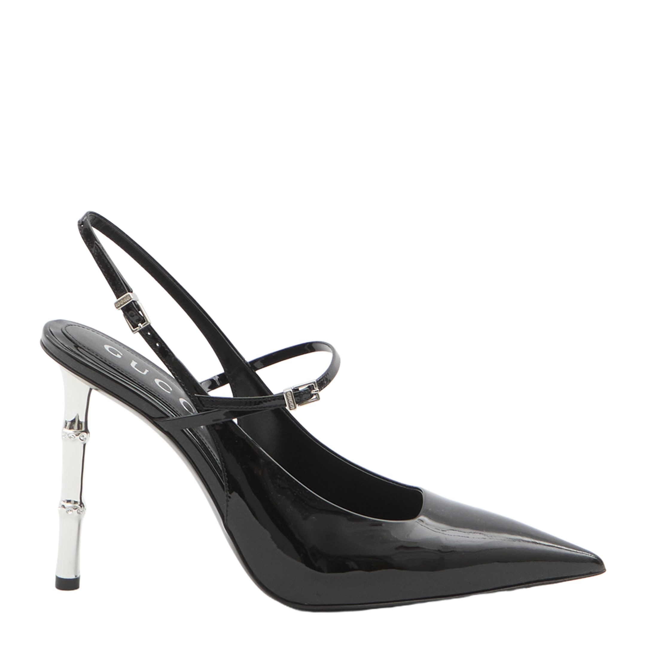 Bamboo 105 Slingback Pumps In Patent Leather