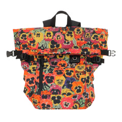 X Joe Brainard Pansies Roll Top Backpack