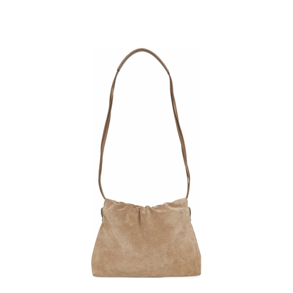 Duo Pouch Shoulder Bag in Suede