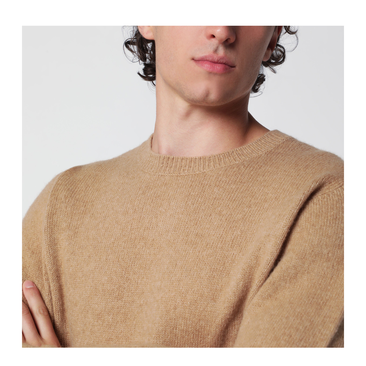 MAYFEYR - Roberto Collina - Camel Wool Blend Sweater - 263MYB40001WO05