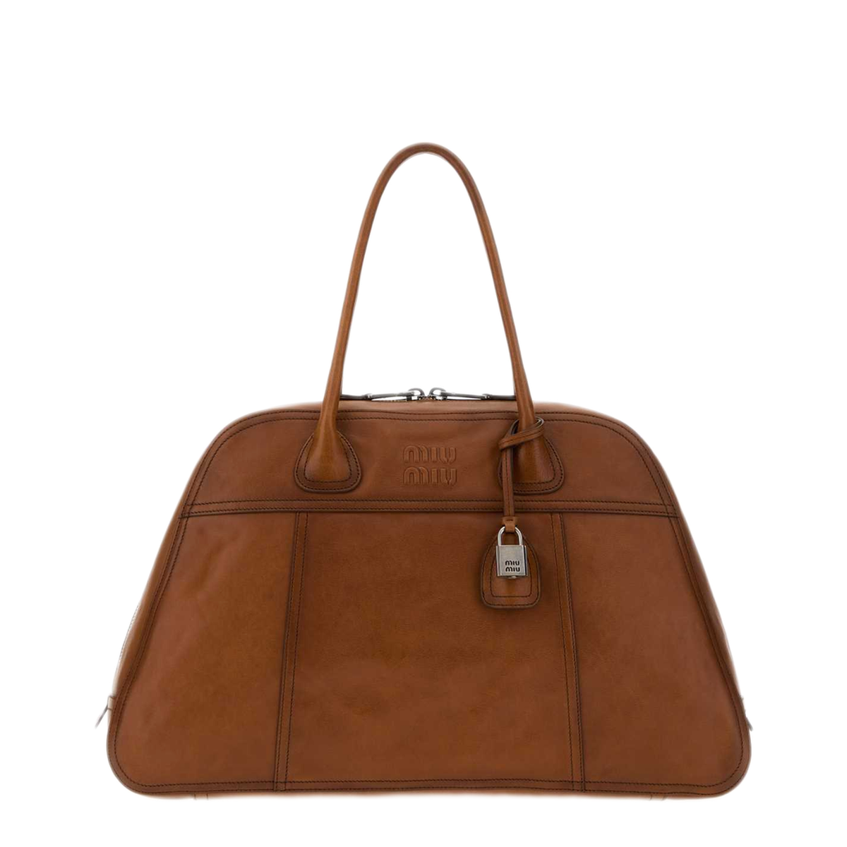 MAYFEYR - Miu Miu - Camel Leather Vivant Shopping Bag - 5BB1952IERF0046
