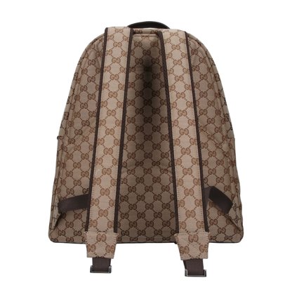 GG Canvas Medium Canvas Backpack - Beige