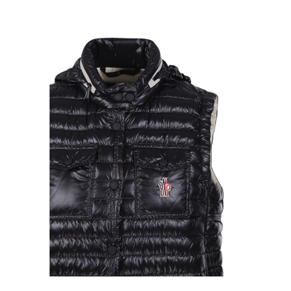 Black Nylon Gumiane Down Jacket