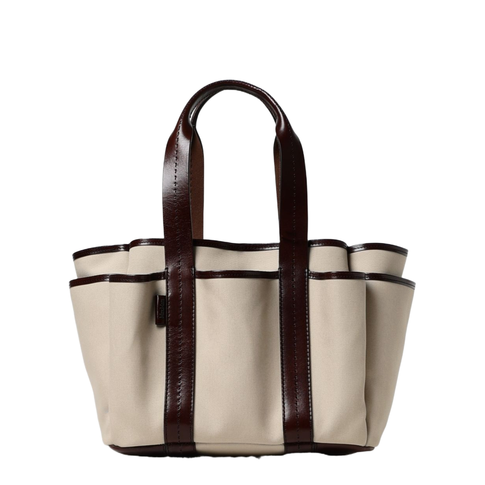Handbag with Dual Handles and Storage Pockets