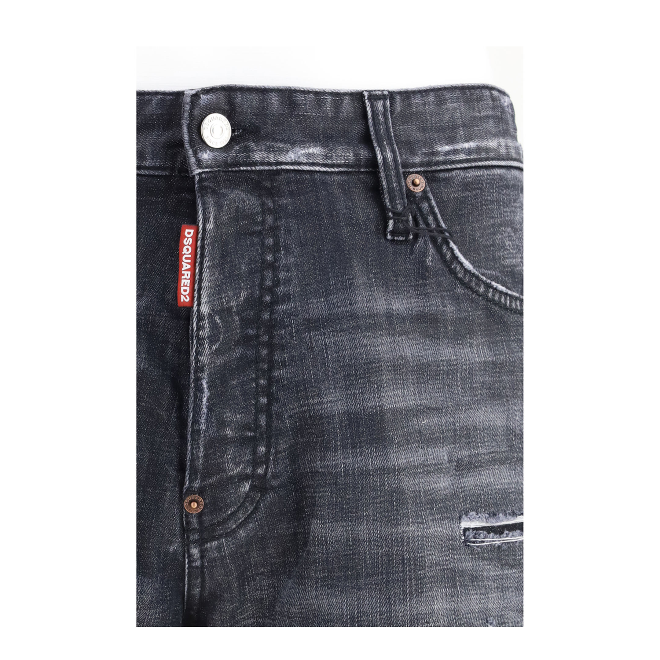MAYFEYR - Dsquared2 - Washed Marine Shorts - S74MU0964S30357