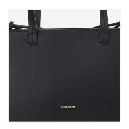 Bateau Black Leather Seal Bag
