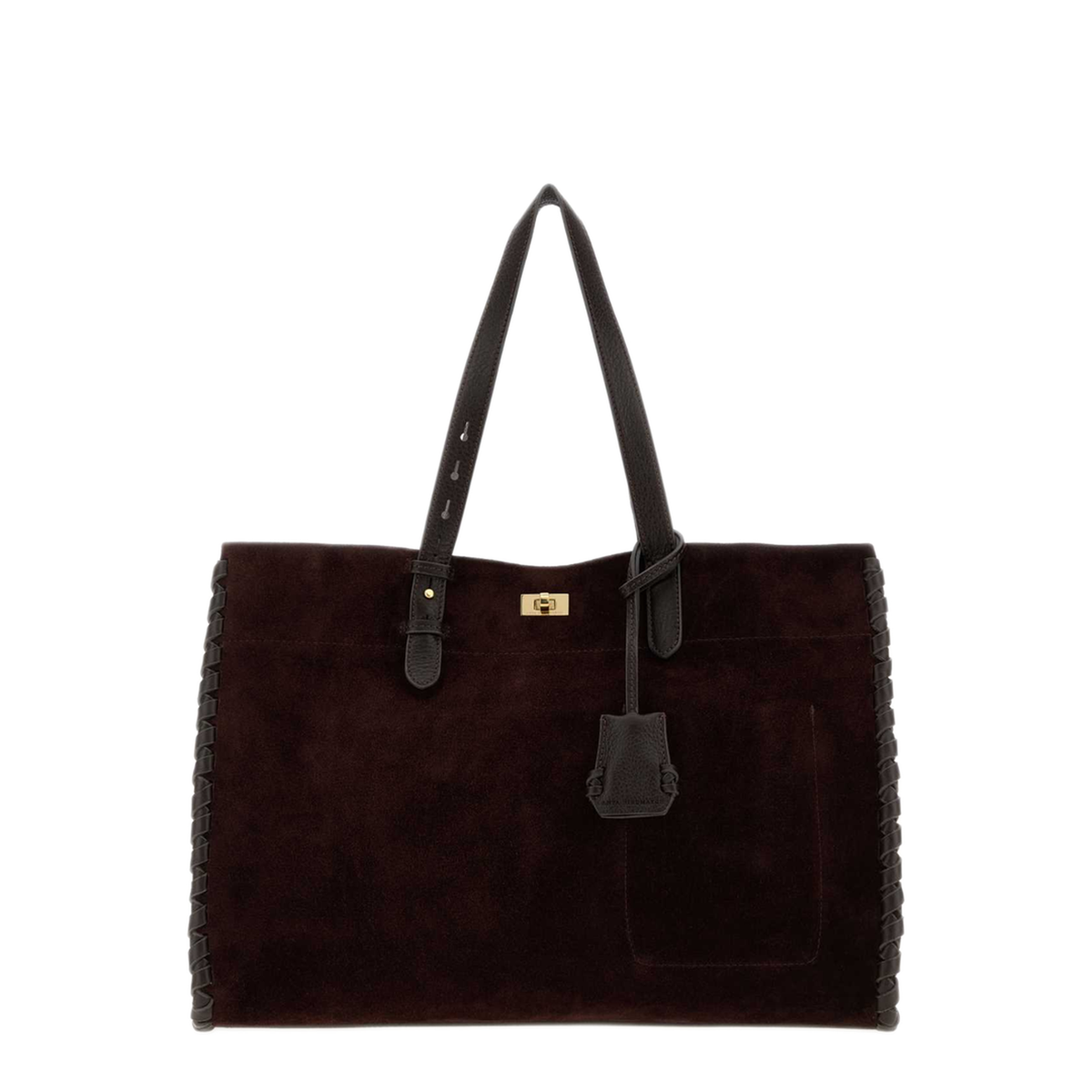 MAYFEYR - Anya Hindmarch - Mortimer Tote In Reverse Suede - 5050925207140GRAPE