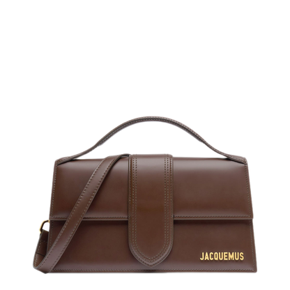 Large Calfskin Crossbody Bag - Brown