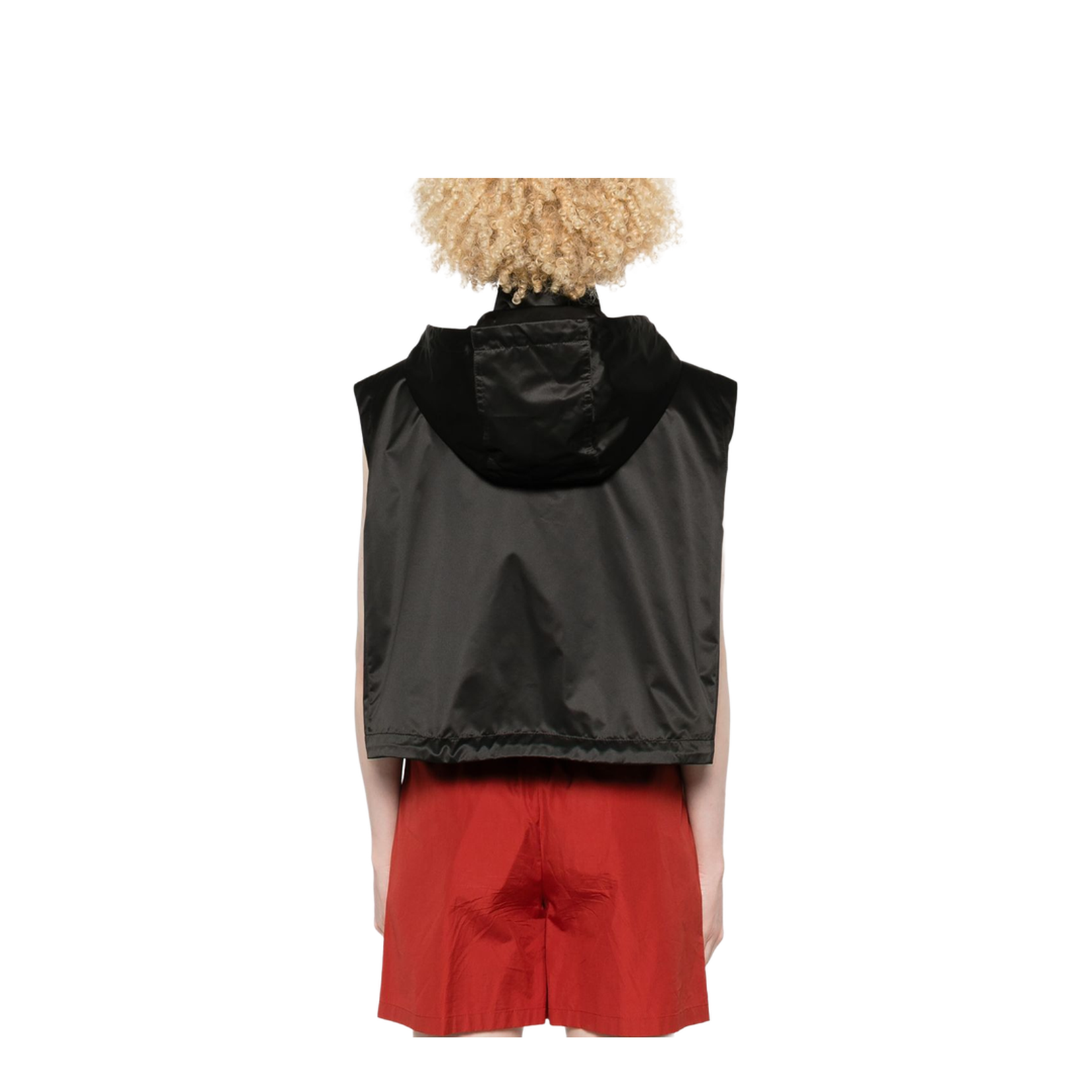 Cropped Gilet with High Collar