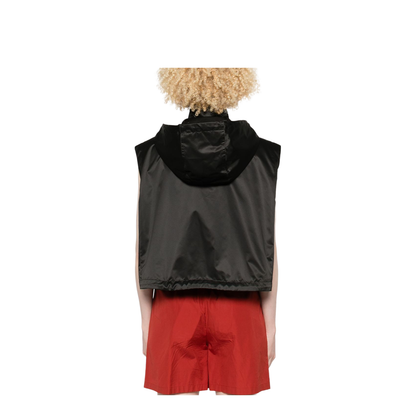 Cropped Gilet with High Collar