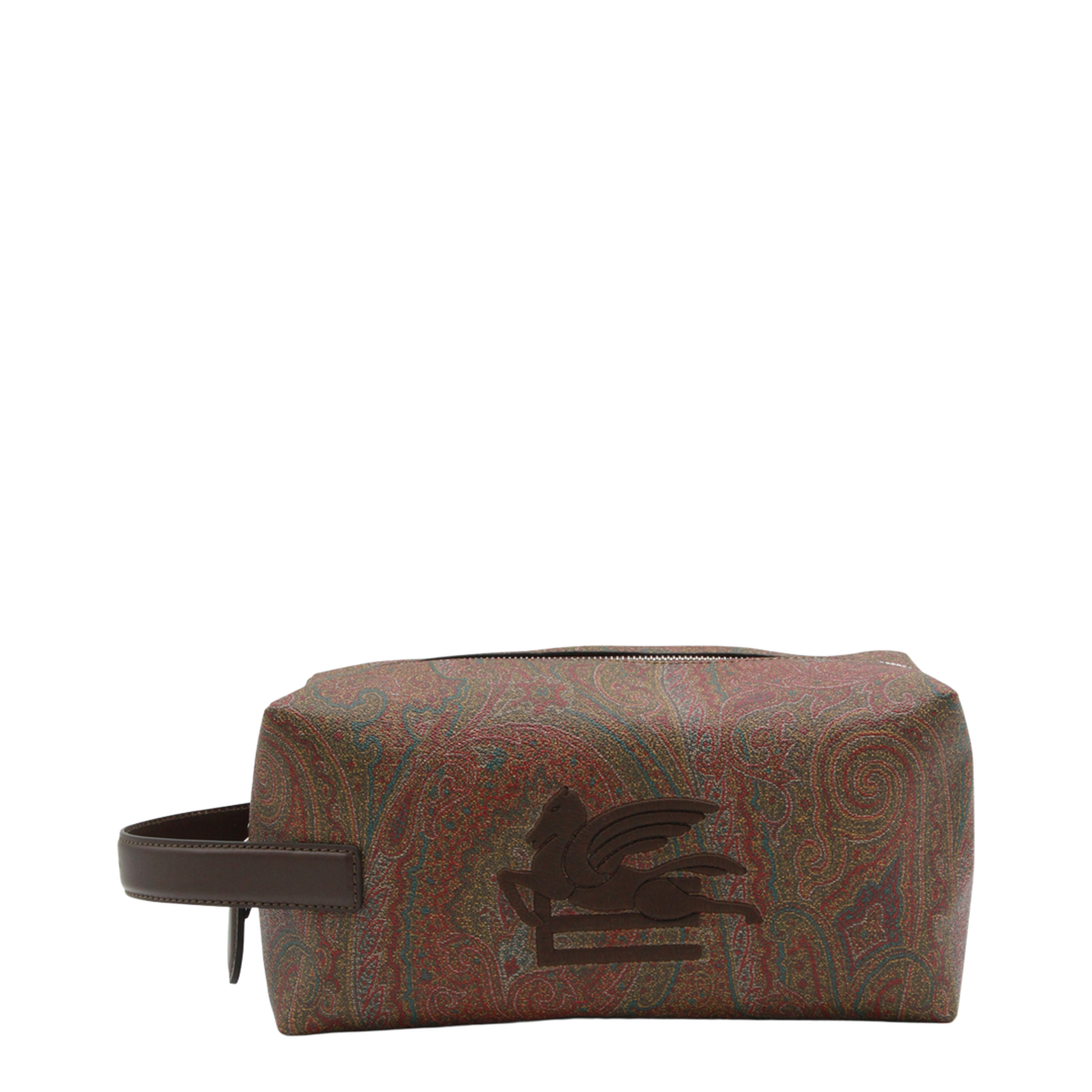 Arnica Medium Paisley Jacquard Pouch - Brown