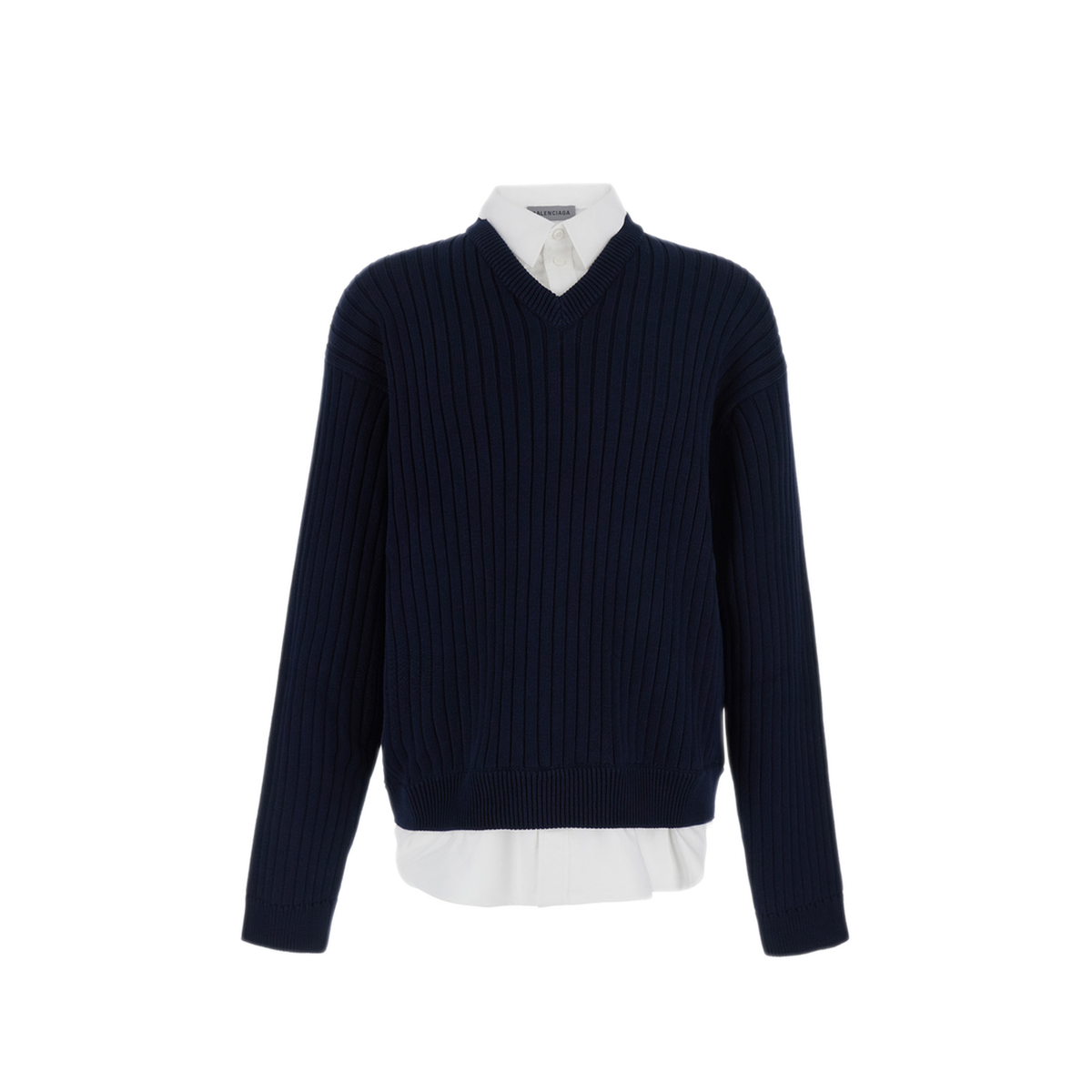 MAYFEYR - Balenciaga - Cotton Hybrid Ribs Shirt Knit - A00933T34684170