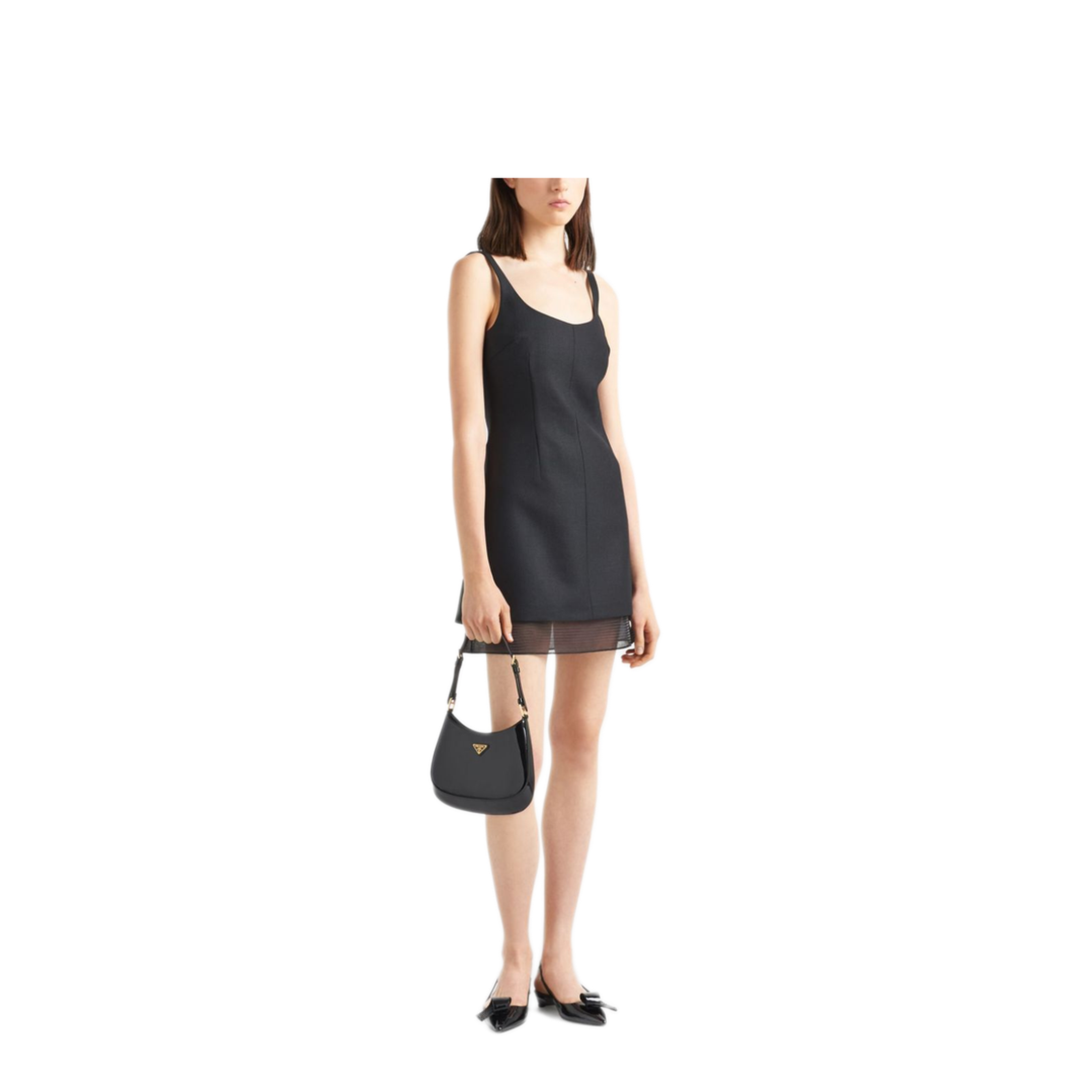 MAYFEYR - Prada - Enamel Triangle-Logo Wool Dress - P3L46SOOO132TF0002