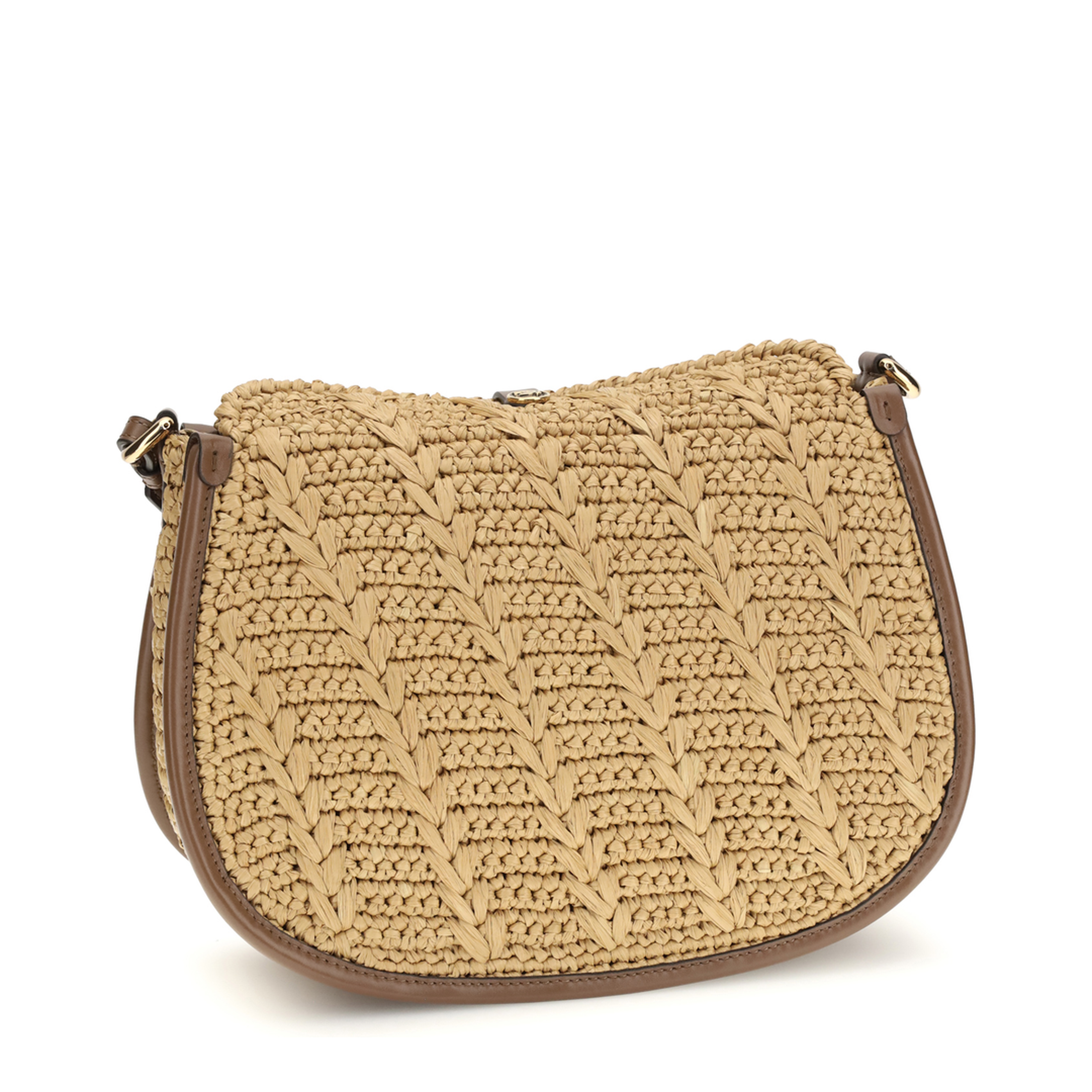 MAYFEYR - Etro - Raffia Crochet Pony Shoulder Bag - WP1C0019AE302