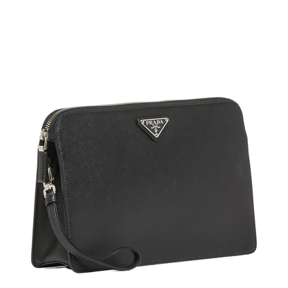 Saffiano Leather Clutch