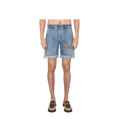 Denim Bermuda Shorts
