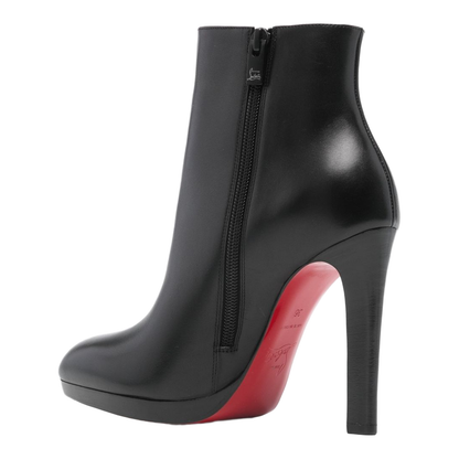 Fannylove Booty - 120 mm Low Boots - Calf Leather - Black