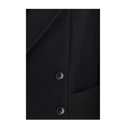 MAYFEYR - Lemaire - Black Wool Alpaca Blend Trench Coat - CO1166LF1700BK999