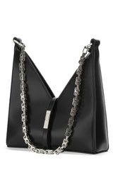 Moon Cut Out Shoulder Bag, Silver Hardware