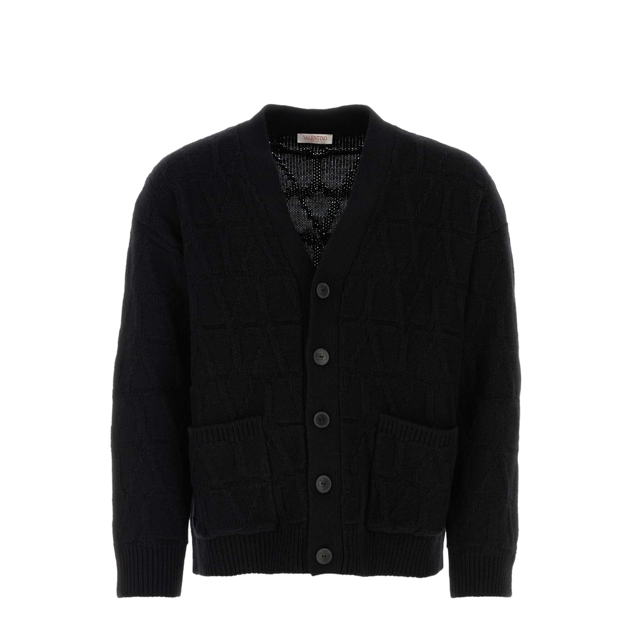 Black Wool Cardigan