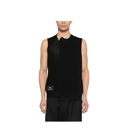 MAYFEYR - Y-3 - Gfx Knitted Vest With Perforated Details - KH0420