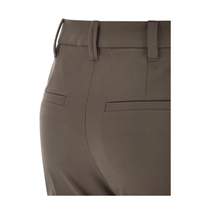 Cigarette Trousers Stretch Cotton