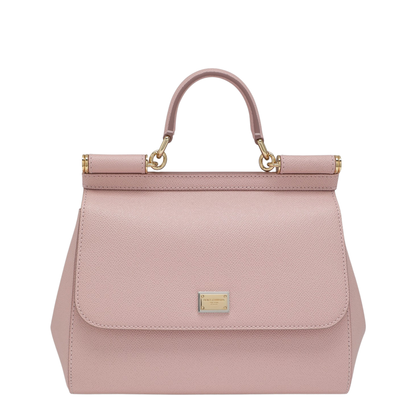 Large Sicily Top-Handle Bag in Pink