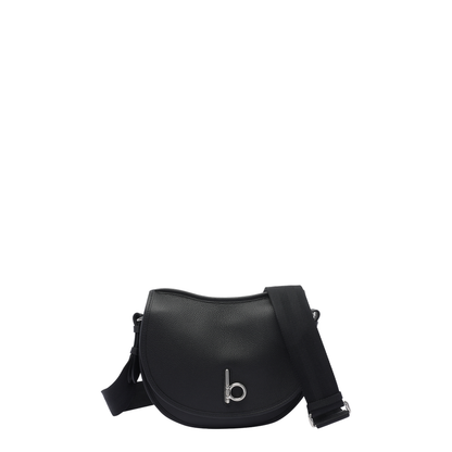 Black B Clip Messenger Bag