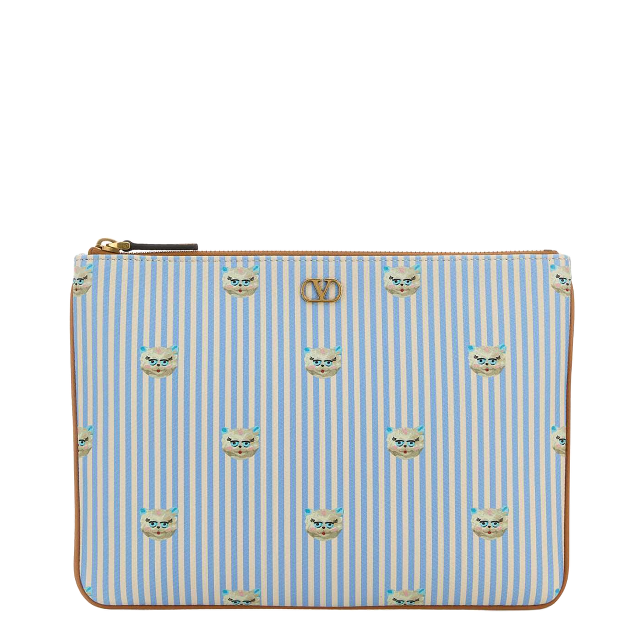 Printed Leather Pouch