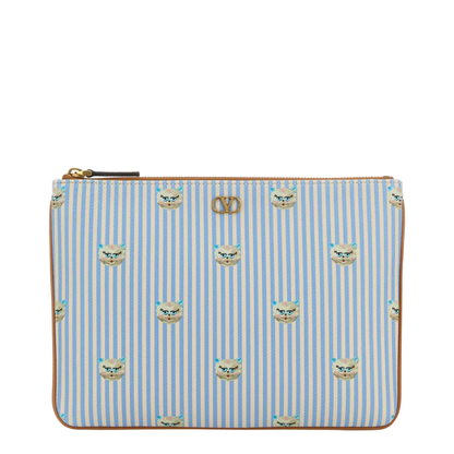 Printed Leather Pouch