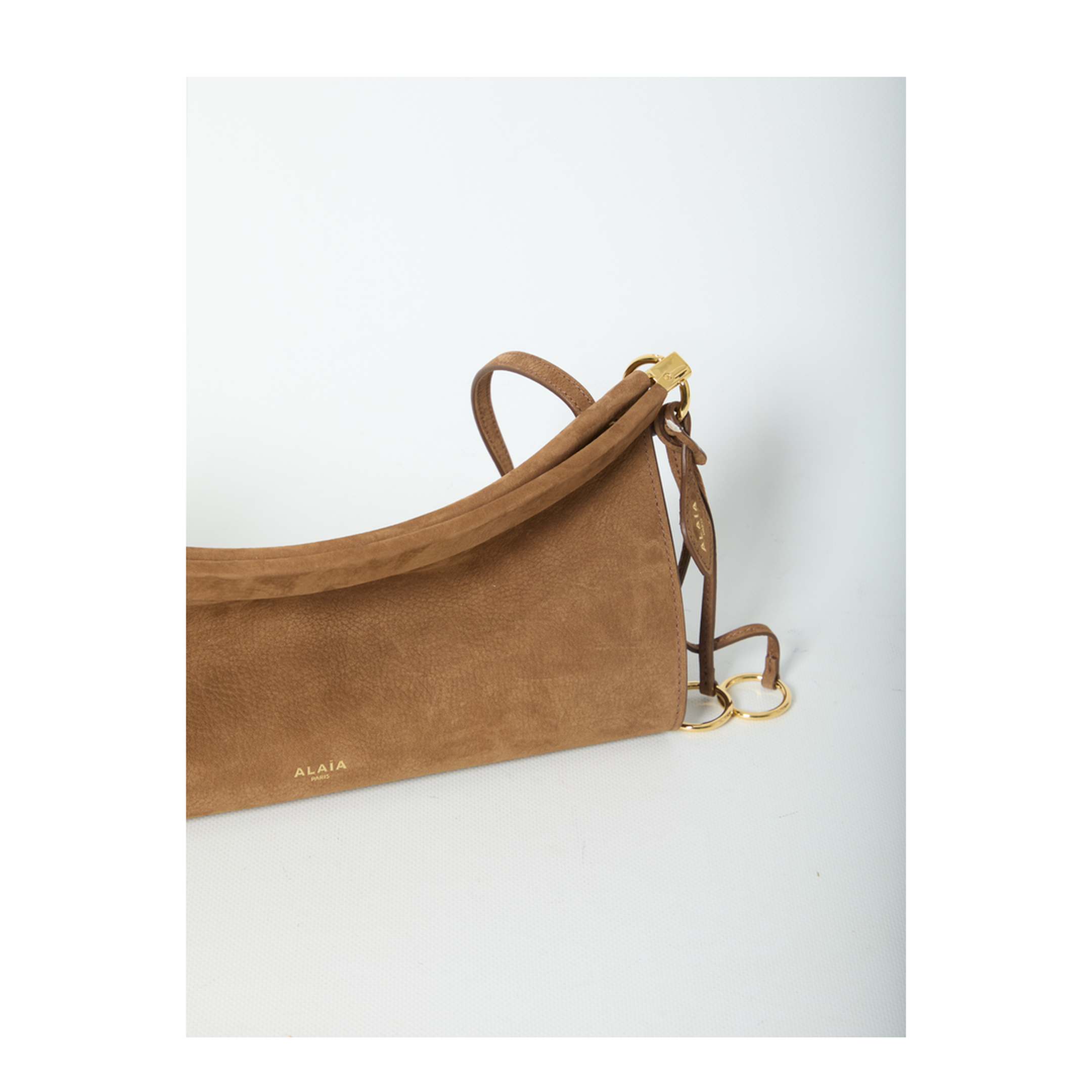 MAYFEYR - Alaia - Brown Le Click East West Medium Bag In Nubuck - AA1S01430CA214731