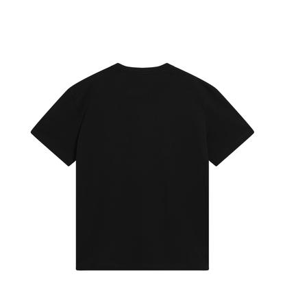 MAYFEYR - Valentino - Black Cotton T-Shirt With Vgold - 8V0MG10VBGR0NO