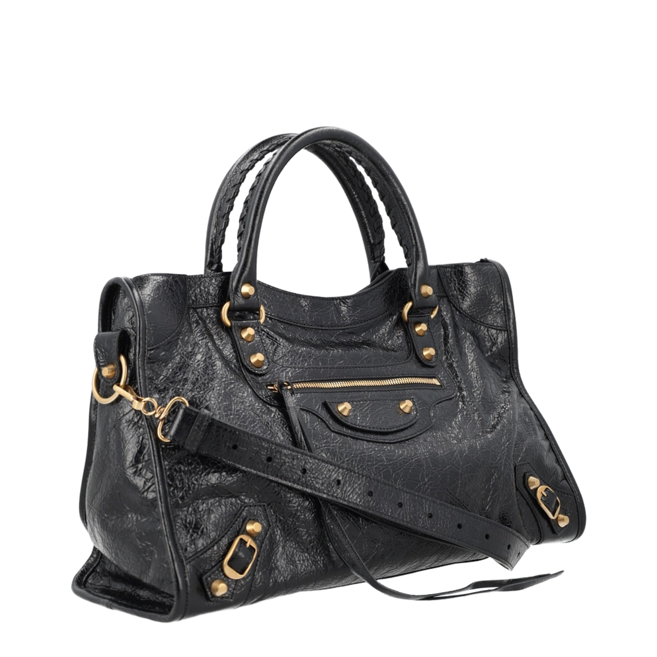 Le City Medium Arena Lambskin Shoulder Bag - Black