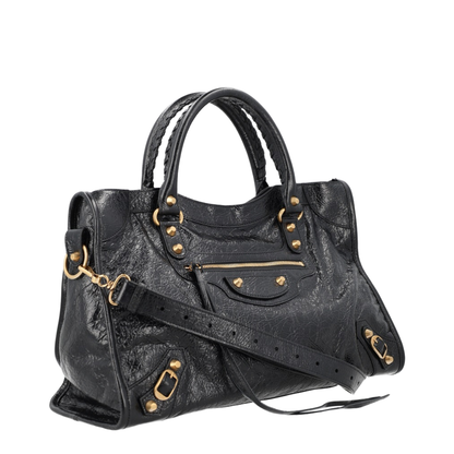 Le City Medium Arena Lambskin Shoulder Bag - Black