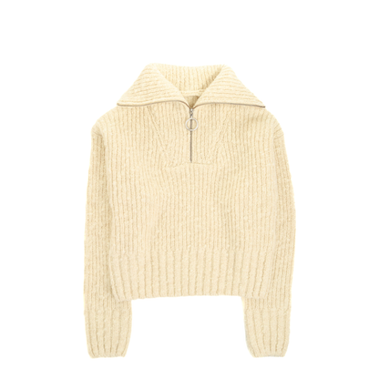 Half-zip Knit Ivory