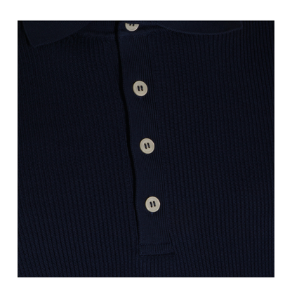 Button-Fastening Short-Sleeve Polo Shirt