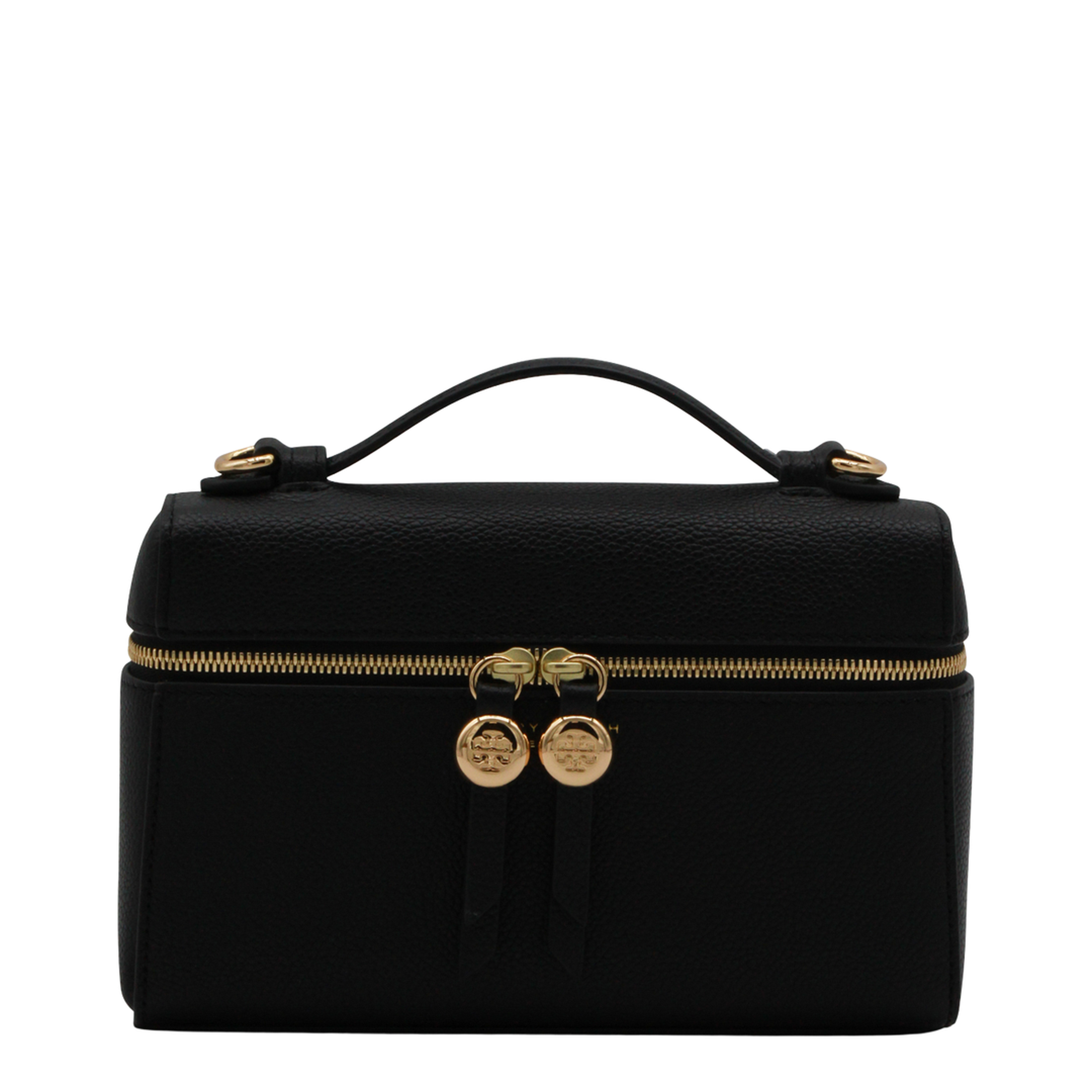 Romy Slim Top Handle Bag - Black