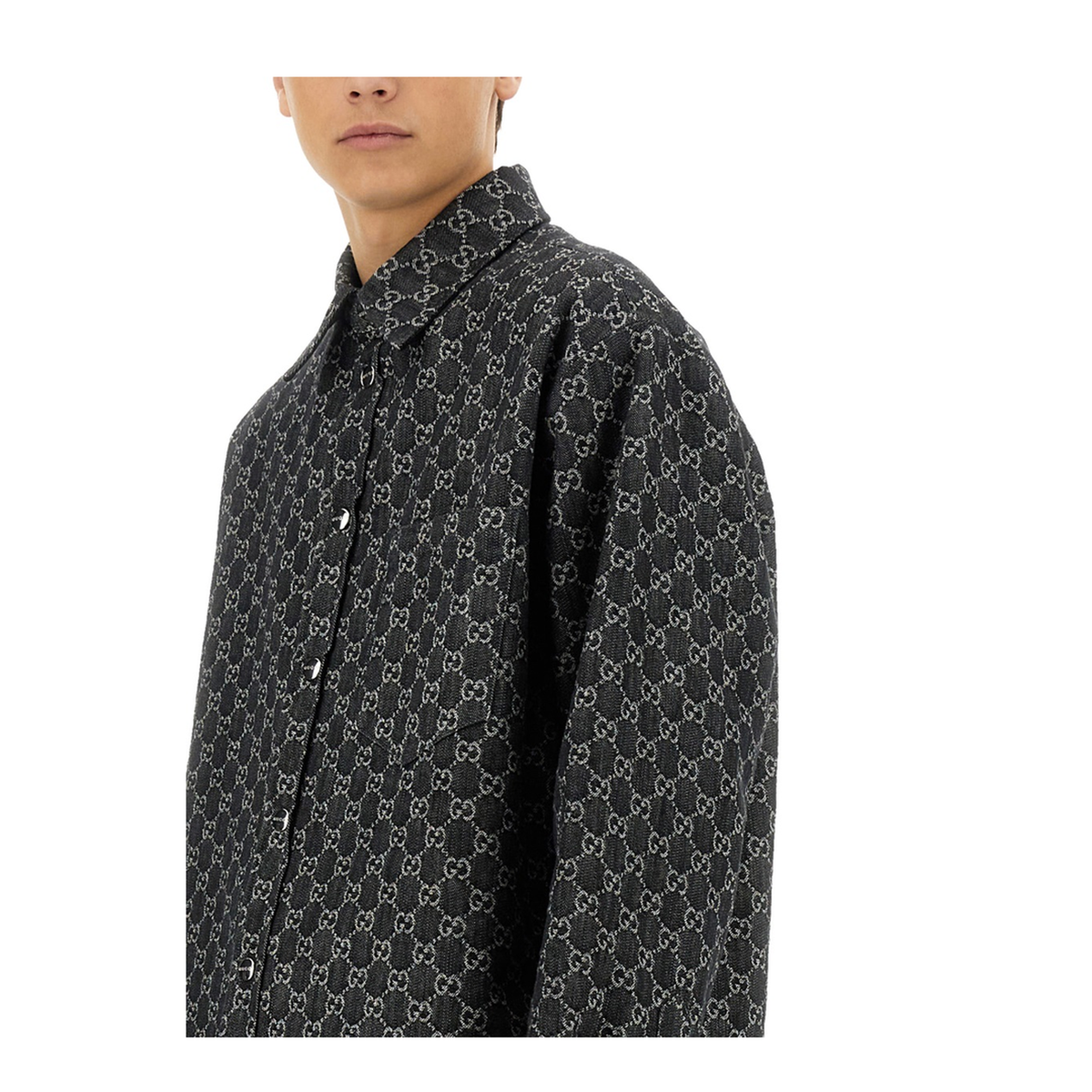 Embroidered Denim Shirt