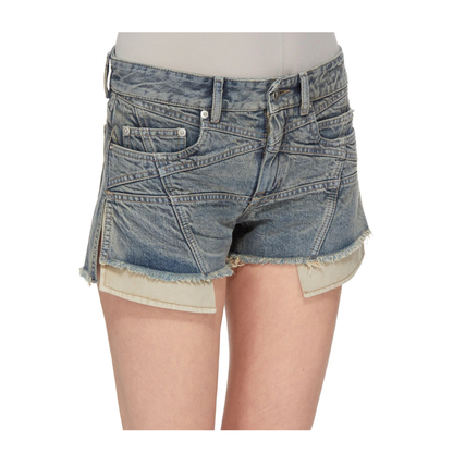 MAYFEYR - Rick Owens - Denim Shorts With Six Pockets - DS02F6300DMIET256